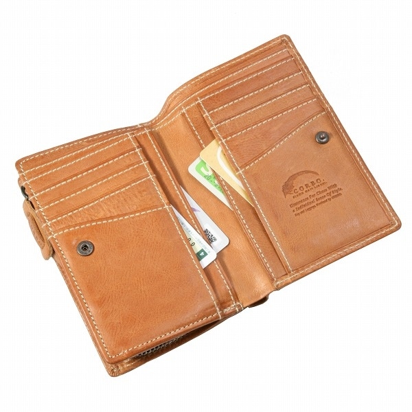 【CORBO】Curious 縦型二つ折り 財布 ダークブラウン 8LO-9933の通販 - COLLECTORS - ヌーヴ・エイオンラインストア