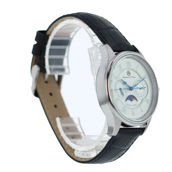【Movement in Motion】 ROUND MOON PHASE MIM-MF02/SS-NV TiCTACオリジナル メンズ