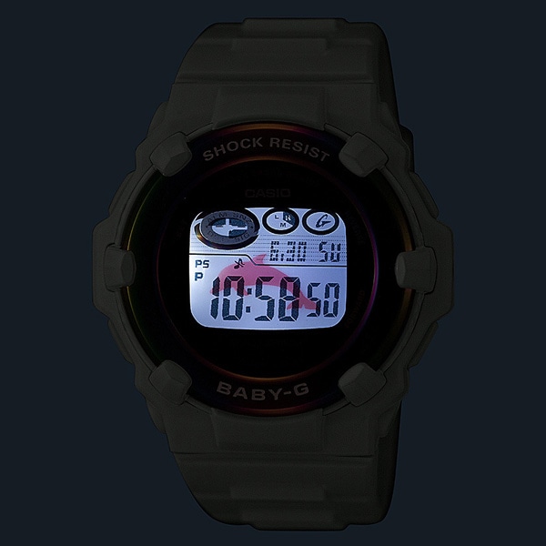 新品 CASIO BABY-G BGR-3000UK-7JR イルカ クジラ 白 腕時計(デジタル) 時計 レディース 激安 店舗