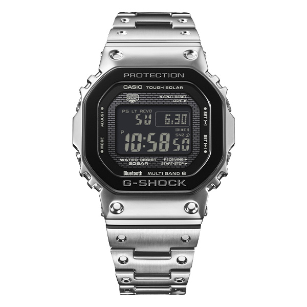 G-SHOCK　Bluetooth　6電波ソーラーM GMW-B5000-1JF GMWB5000-1 | Digital Stainless Steel Bluetooth Men's Watch G