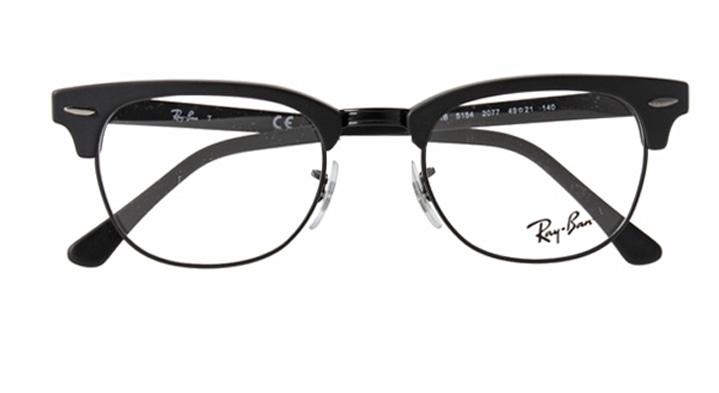 Ray-Ban レイバン NEWCLUBMASTER ニュークラブマスター マットブラックXブラック 眼鏡（メガネ） 国内正規品 RX5154