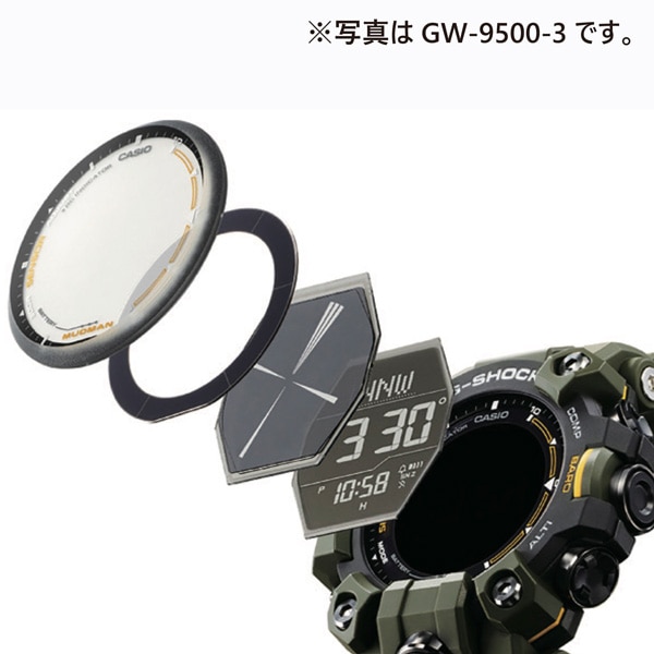 G-SHOCK】MASTER OF G MUDMAN GW-9500-1A4JF 電波ソーラー レッドの