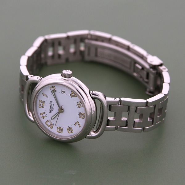 エルメス プルマン PU2.210 クォーツ レディースバイセル腕時計