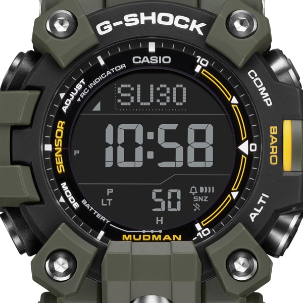 G-SHOCK》MASTER OF G MUDMAN GW-9500-3JF 電波ソーラー カーキの通販