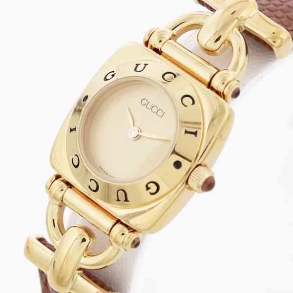 【GUCCI】ヴィンテージ グッチ 6300L クォーツ 中古 レディース