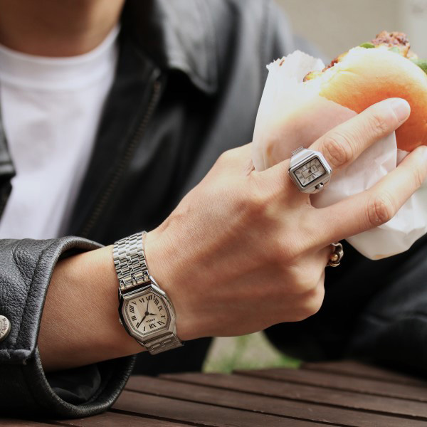 シルバー/ピンクゴールド