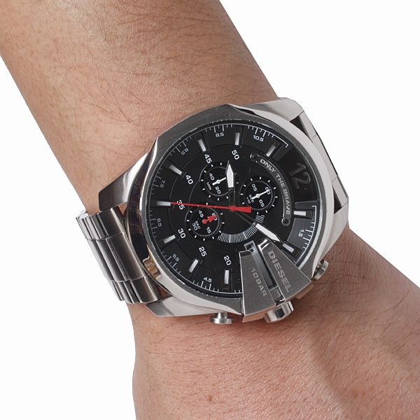 DIESEL ディーゼル MEGA CHIEF メガチーフ 【国内正規品】 腕時計 メンズ DZ4308(ブラック): TiCTAC|腕時計の