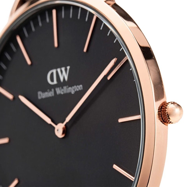 Daniel Wellington]CLASSIC SHEFFIELD DW00100139 ROSE GOLD Black