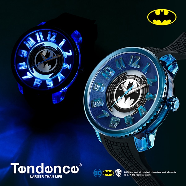 【Tendence】DC BATMAN Collection FLASH BAT-SIGNAL バットマンコラボレーション バットシグナル TY532017  クォーツ メンズ