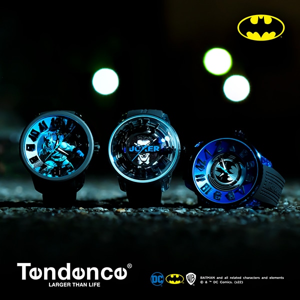 【Tendence】DC BATMAN Collection FLASH BAT-SIGNAL バットマンコラボレーション バットシグナル TY532017  クォーツ メンズ