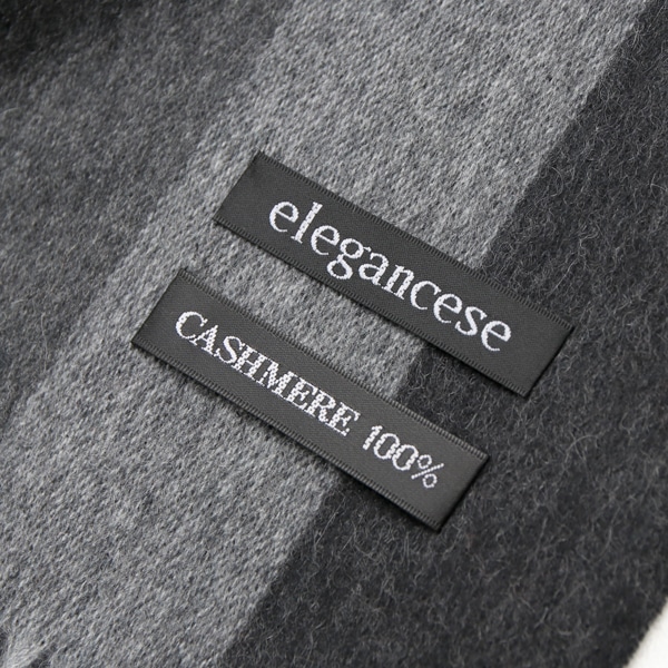 【Elegancese】 ストライプカシミヤマフラー グレーグラデーションの通販 - COLLECTORS - ヌーヴ・エイオンラインストア
