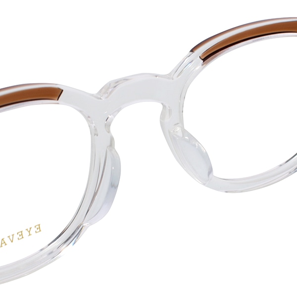 【EYEVAN】 Webb（45） ウェブ BR/CRL（BROWN/CRYSTAL） メガネ 45サイズ