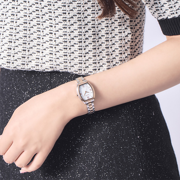 ピンクゴールド/シルバー