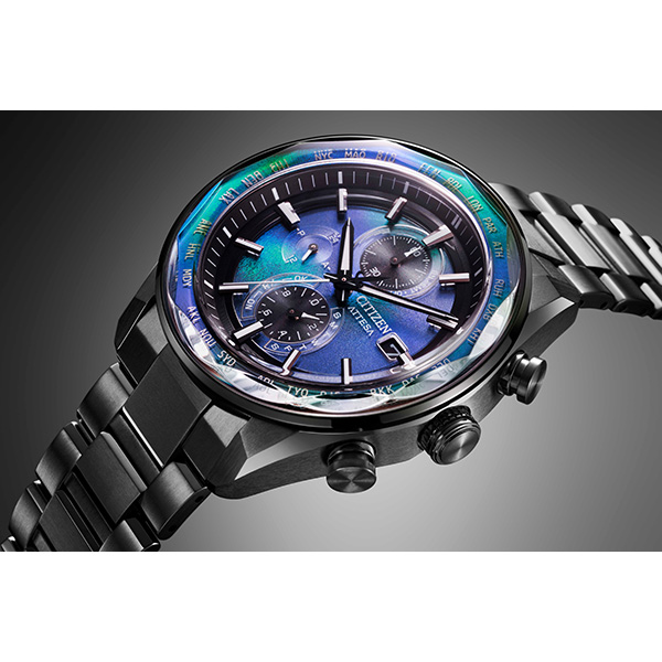 【お値引限界】シチズン アテッサ　エコドライブ　チタン製　ソーラー電波時計 ATTESA》光発電エコ・ドライブ電波時計 ダイレクトフライト ACT