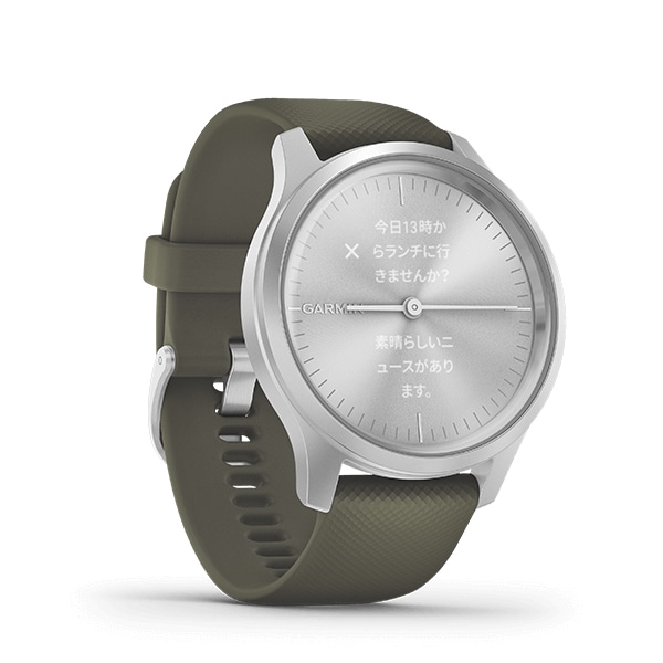 2022SUMMER/AUTUMN新作 GARMIN vivomove Style Moss Green Silver 010-02240-71 