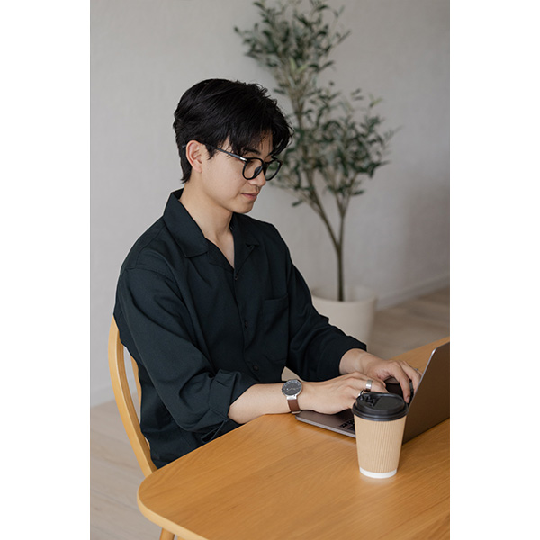 ネイビー×シルバー