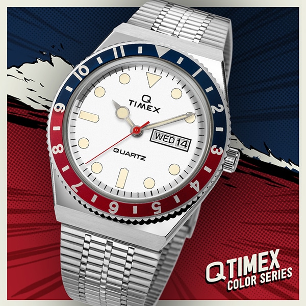 【TIMEX】 TIMEX Q TW2U61200 ダイバーズルック ホワイト メンズ