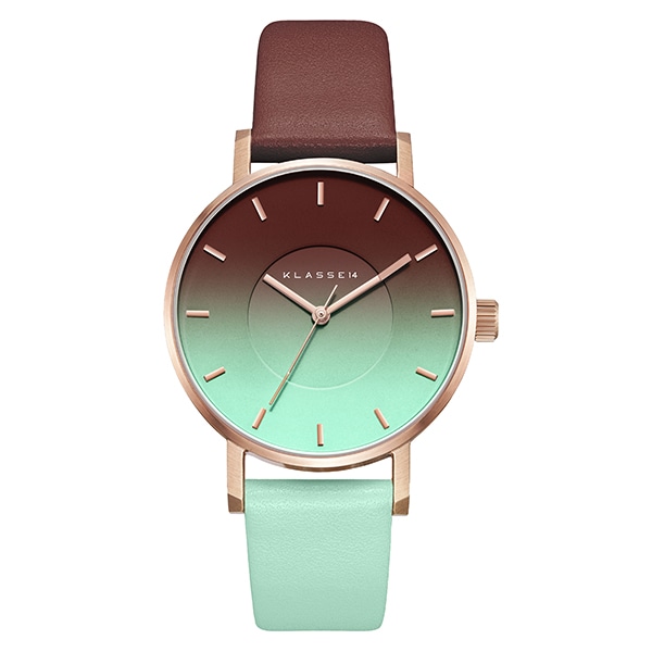 ブラウン×ミントグリーン