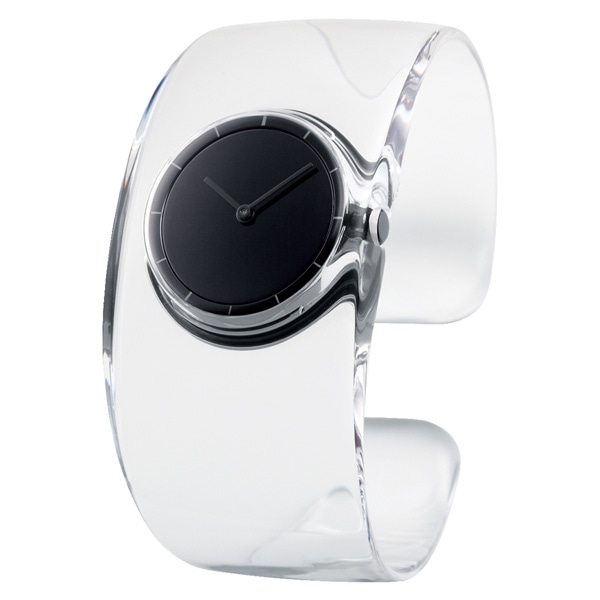 クリア×ブラック文字盤