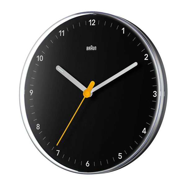 chikuni 掛け時計　ブラック BRAUN ブラウン WALL CLOCK BC26B 掛け時計(ブラック): BRAUN - チック