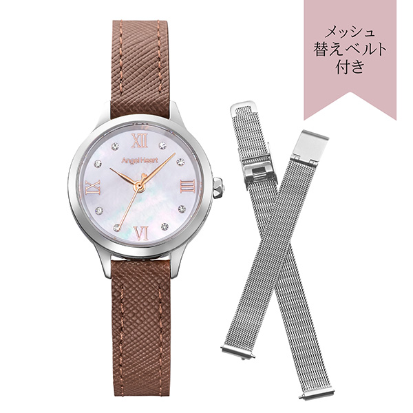 シルバー/ブラウン