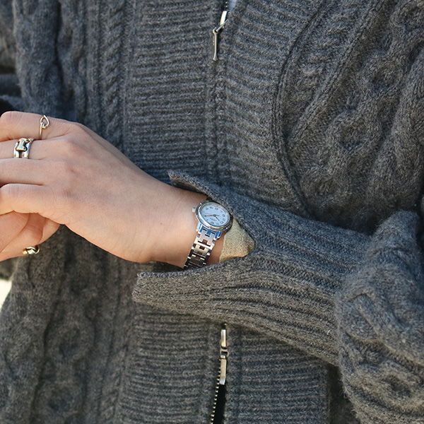 ホワイトダイヤル/シルバー