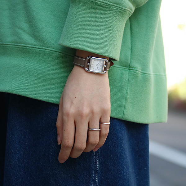 シルバー/レザー