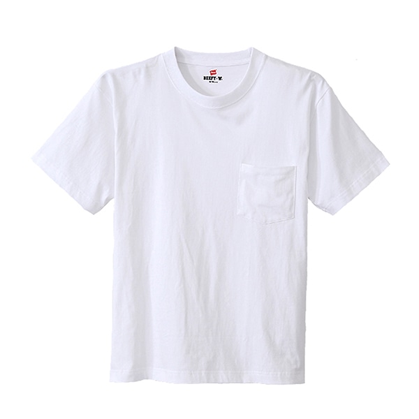 【Hanes】 BEEFY-T ビーフィーポケットTシャツ ホワイト Mサイズ H5190