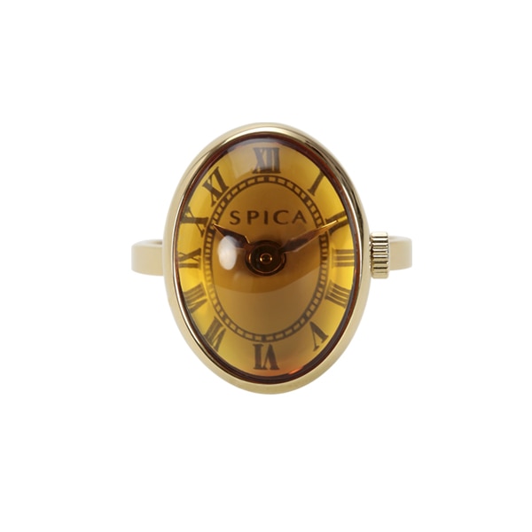 [SPICA]Oval Ring Watch SPI68-OR/GD クォーツ リングウォッチ 指輪 レディース
