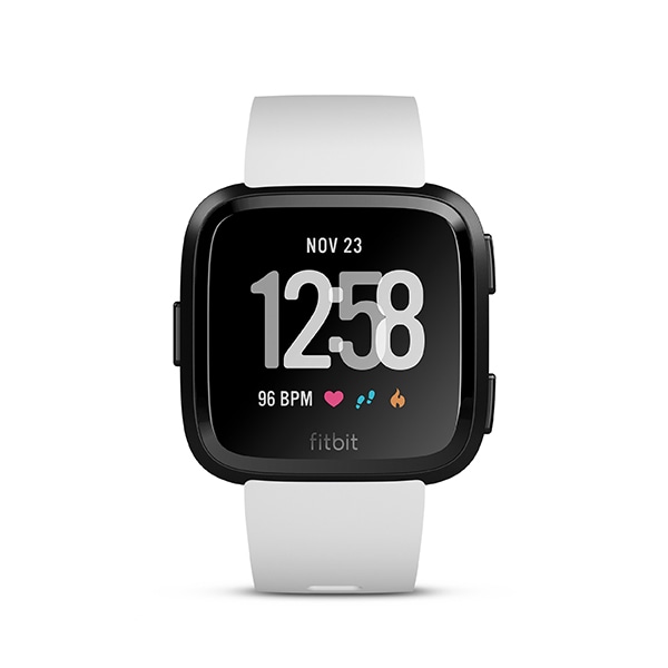 fitbit versa white black