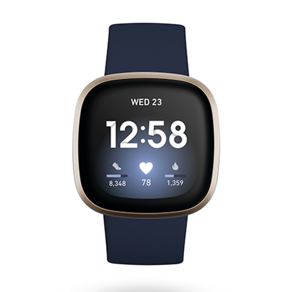 Fitbit】Versa3 FB511GLNV フィットネス GPS搭載スマートウォッチ 