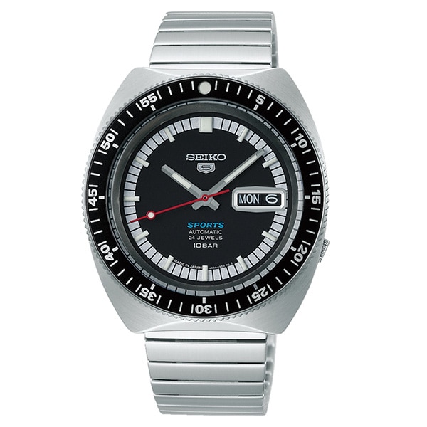 【レトロなデザイン】セイコー5 メンズ腕時計 シルバー 自動巻き ヴィンテージ