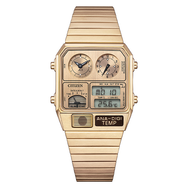 CITIZEN ANA-DIGI TEMP 腕時計　アナデジテンプ RECORD LABEL】Metallic ANA-DIGI TEMP アナデジテンプ 限定