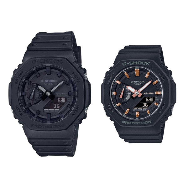 G-SHOCK ペアウォッチ オクタゴン GA-2100-1A1JF/GMA-S2100-1AJF EC限定セット