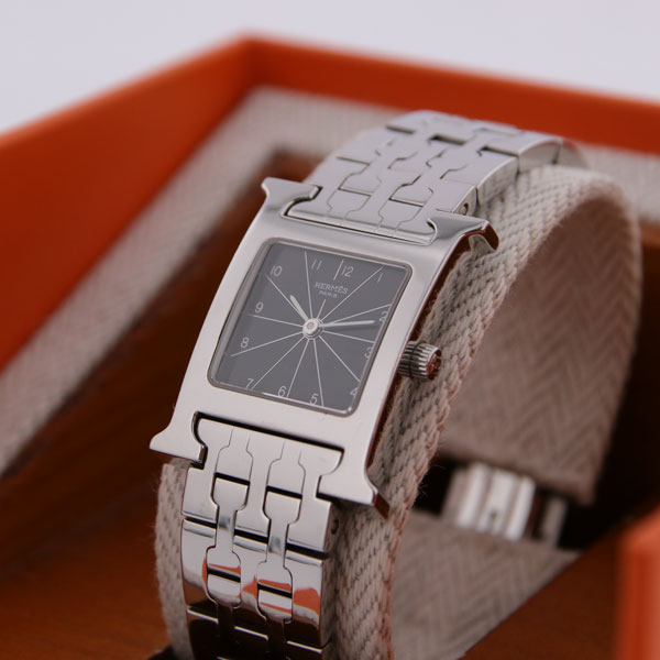 HERMES ヴィンテージ エルメス Hウォッチ クォーツ 中古 レディース 2000年代