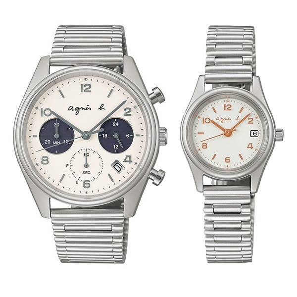 agnes b. ペアウォッチ CINEMA ソーラー FCRD707/FCSD705 EC限定セット
