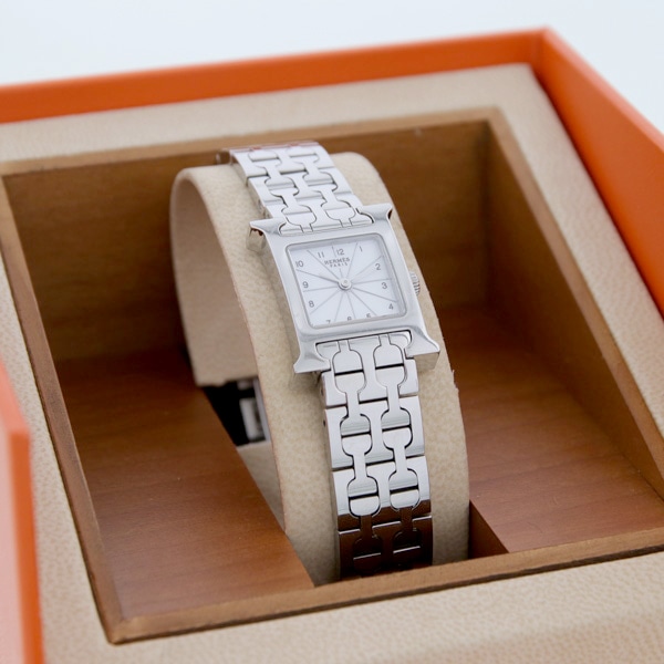 HERMES ヴィンテージ エルメス Hウォッチミニ HH1.110 クォーツ 中古 レディース 2000年代