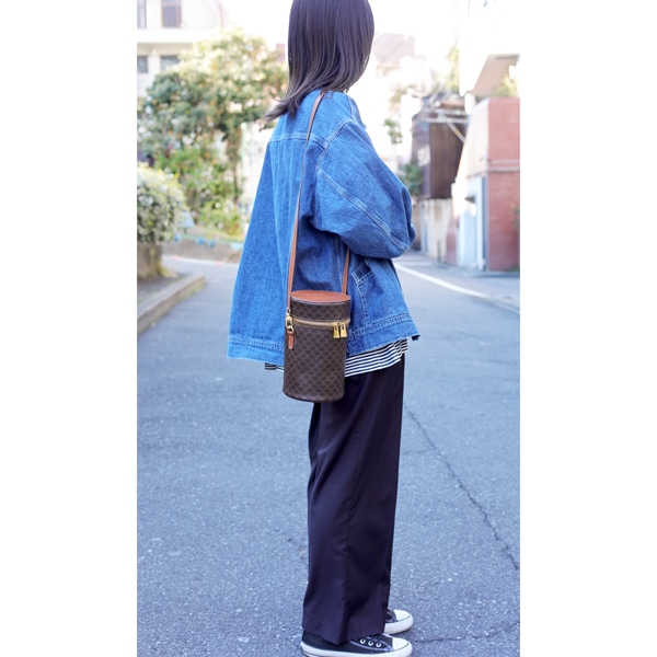 CELINE セリーヌ マカダム ショルダーバッグ 中古