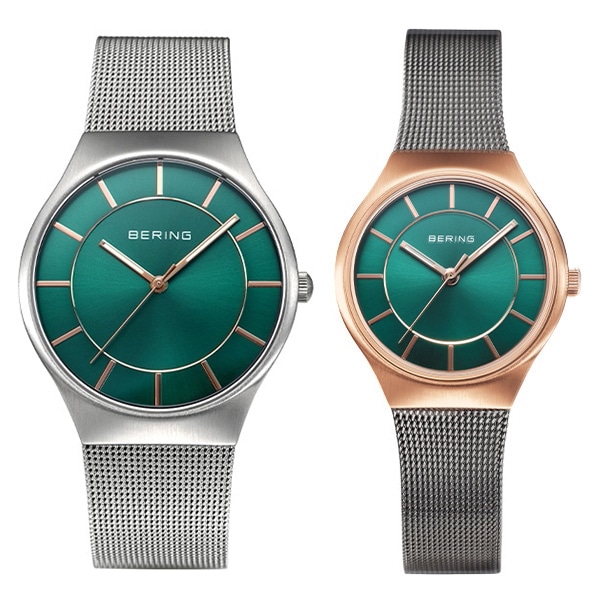 BERING ペアウォッチ 11935-008-J/11927-368-J クォーツ EC限定セット