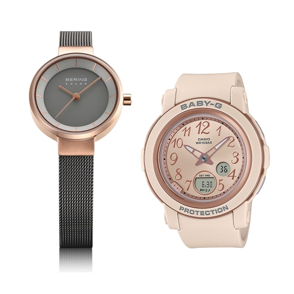 EC限定セット BERING BER-14627-369 ソーラー / BABY-G BGA-290SA-4AJF クォーツ レディース