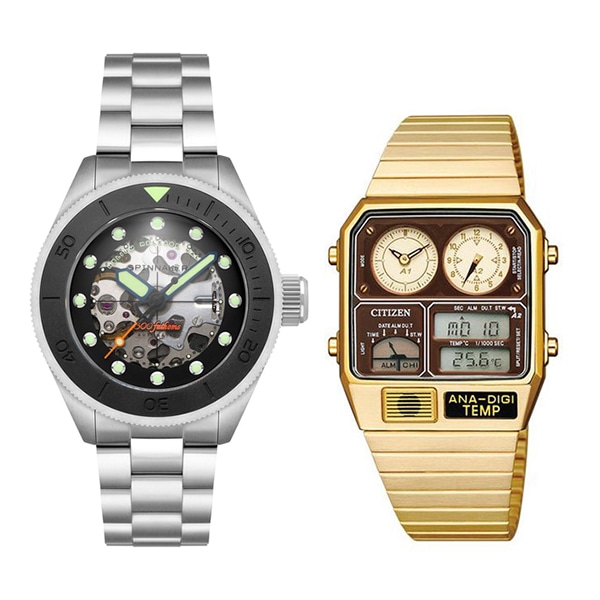 EC限定セット SPINNAKER SP-5135-11 機械式 / RECORD LABEL JG2103-72X クォーツ メンズ