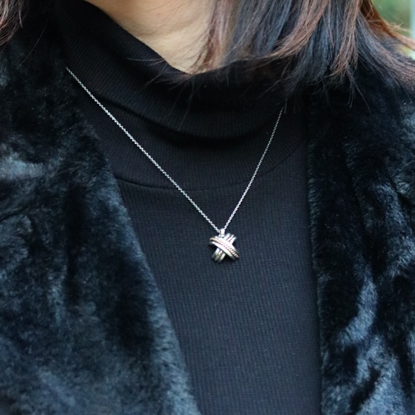 Tiffany&Co. ティファニー シグネチャー クロス ネックレス 中古 レディース