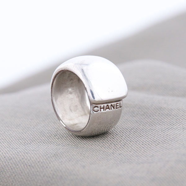 CHANEL シャネル ロゴリング SV925 14号 ユーズド 中古