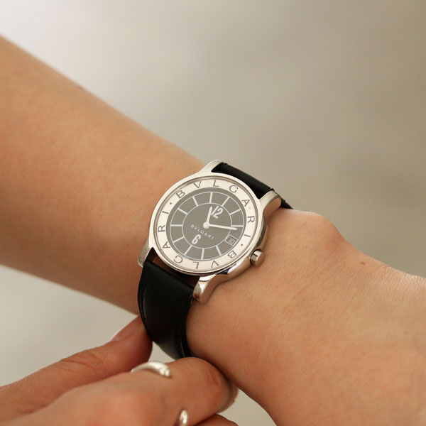 BVLGARI ヴィンテージ ブルガリ ソロテンポ ST35S クォーツ 中古 レディース 1990年代