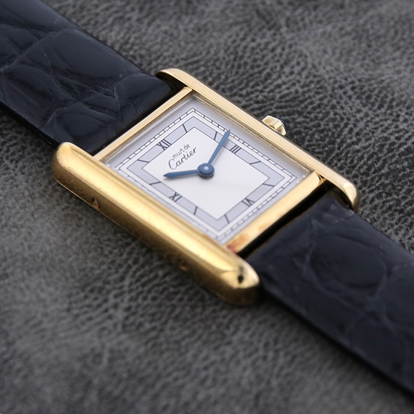 CARTIER ヴィンテージ カルティエ マストタンクSM 366001 中古 レディース クォーツ 1990年代