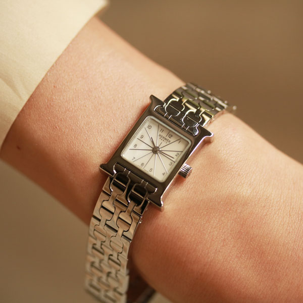 HERMES - 仕上済 - ヴィンテージ エルメス Hウォッチミニ HH1.110 クォーツ 中古 レディース 2000年代