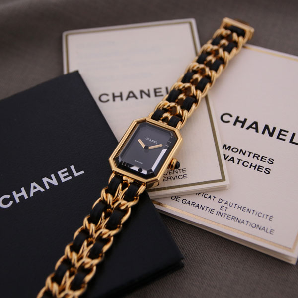CHANEL ヴィンテージ プルミエールM H0001 Mサイズ クォーツ 中古 レディース 1990年代