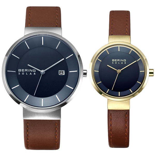 BERING ペアウォッチ Scandinavian Solar 14639-507/14627-537 ソーラー EC限定セット