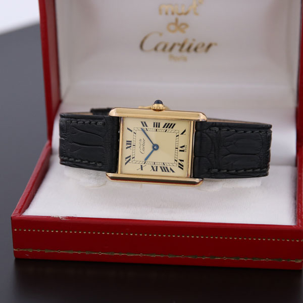 CARTIER ヴィンテージ カルティエ マストタンクLM 1615 中古 レディース クォーツ 1990年代
