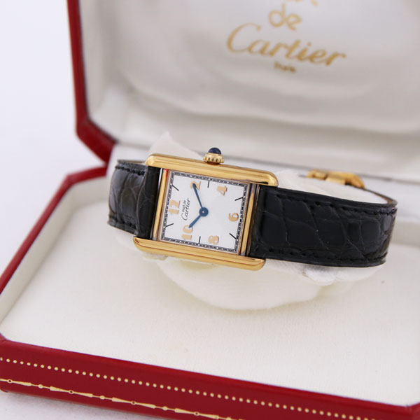 CARTIER ヴィンテージ カルティエ マストタンクSM Ref.5057001 中古 レディース クォーツ 1990年代